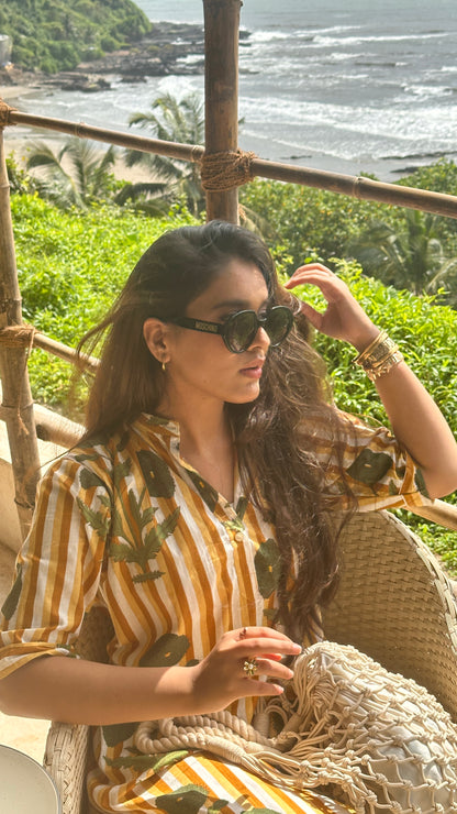 Sunset poppy dress