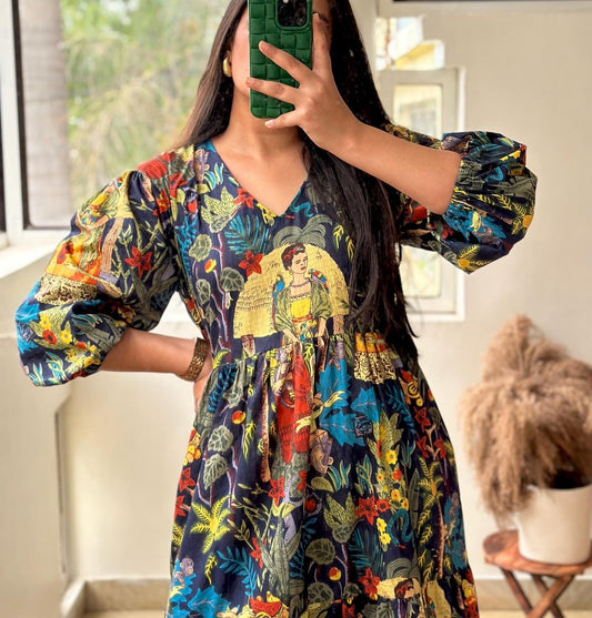 BLUE FRIDA DRESS