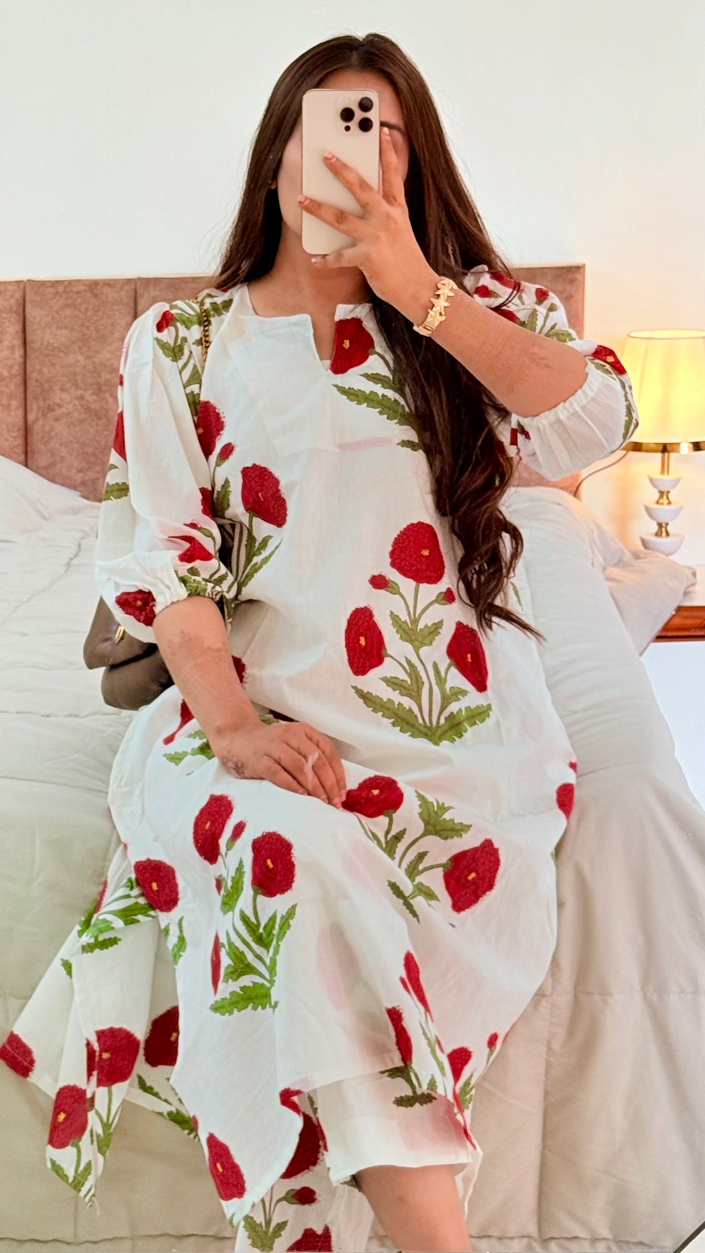 Red mughal cordset