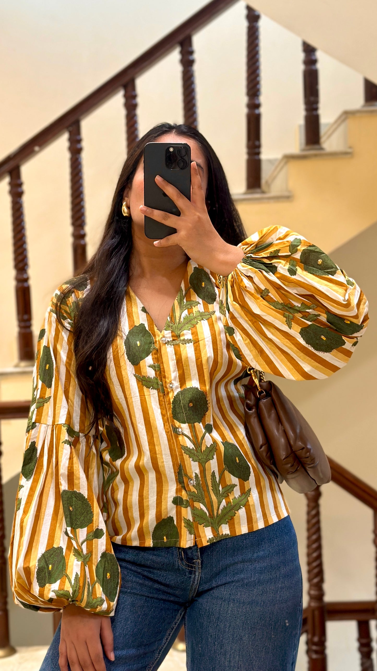 yellow poppy shirt