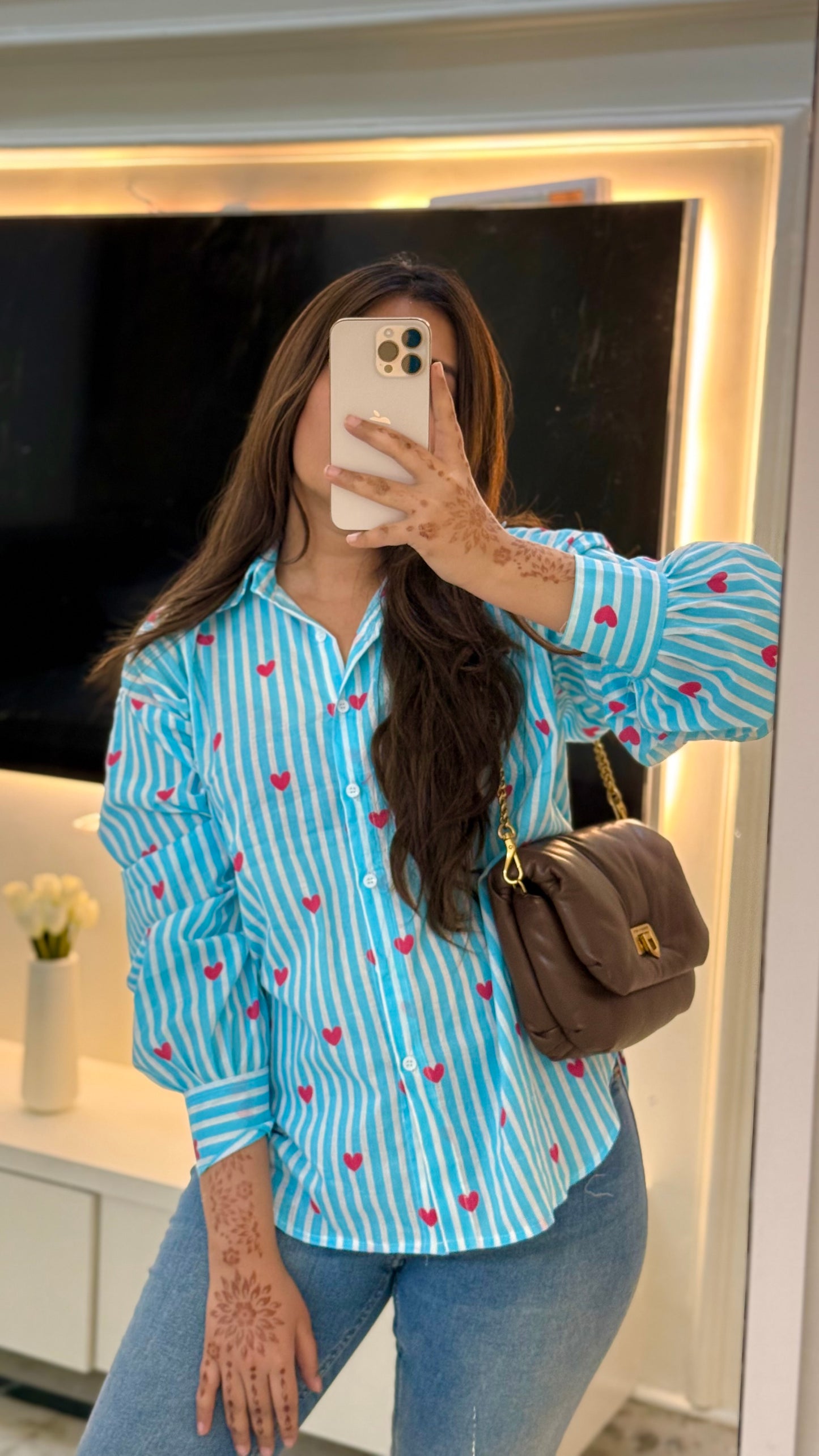 Blue heart shirt
