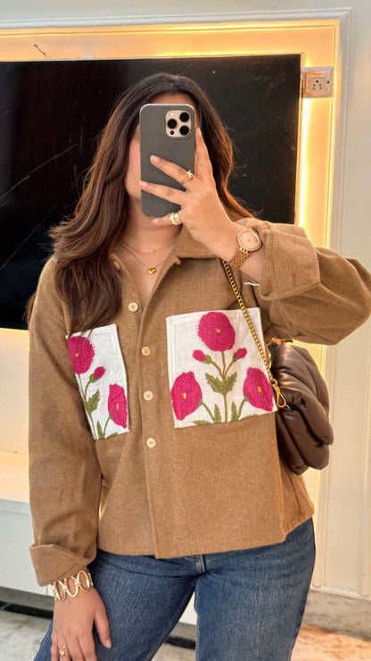 Lux edit tan mughal shacket