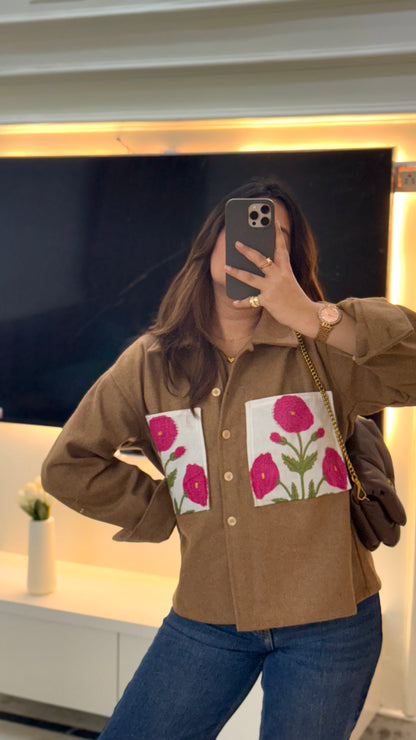 Lux edit tan mughal shacket