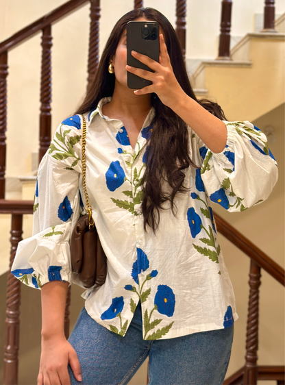 BLUE POPPY SHIRT