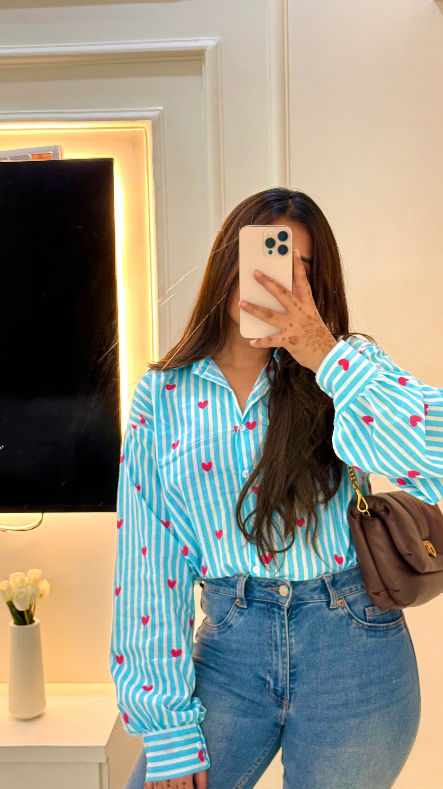 Blue heart shirt