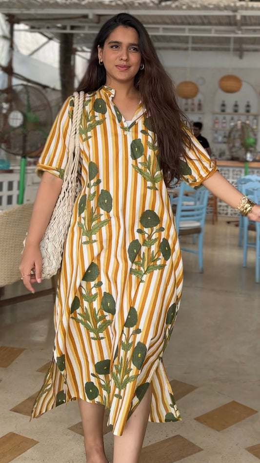 Sunset poppy dress