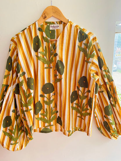 yellow poppy shirt