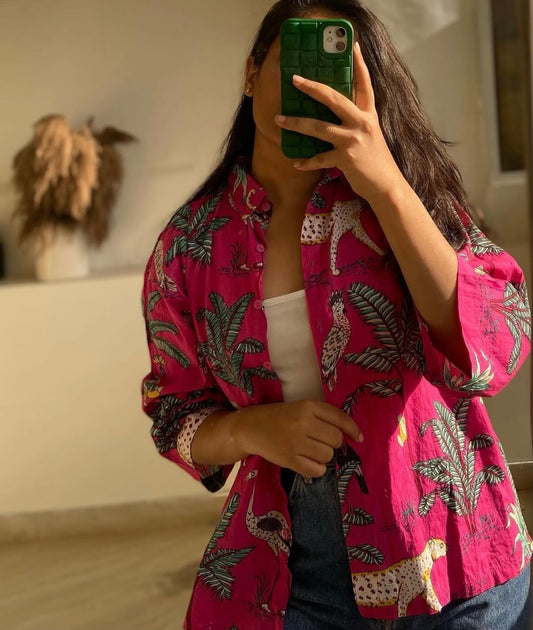 PINK JUNGLE SHIRT