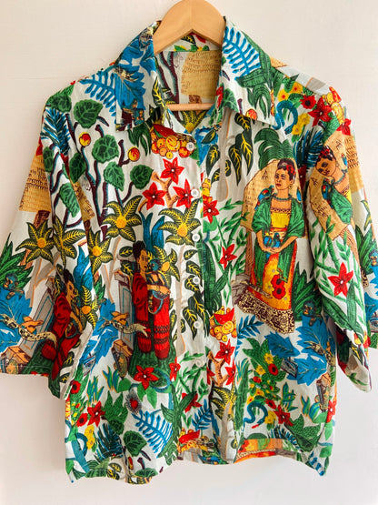 WHITE FRIDA SHIRT