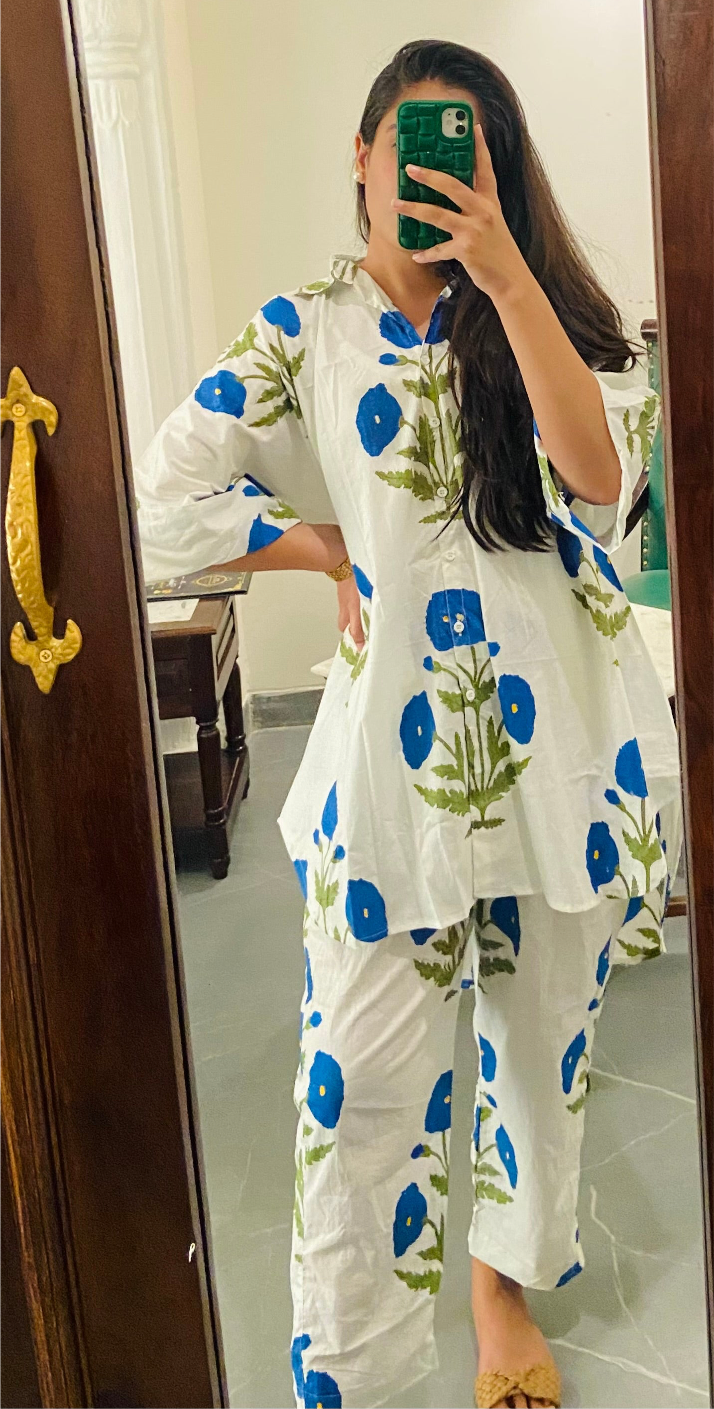 Blue Poppy Co-ord Set