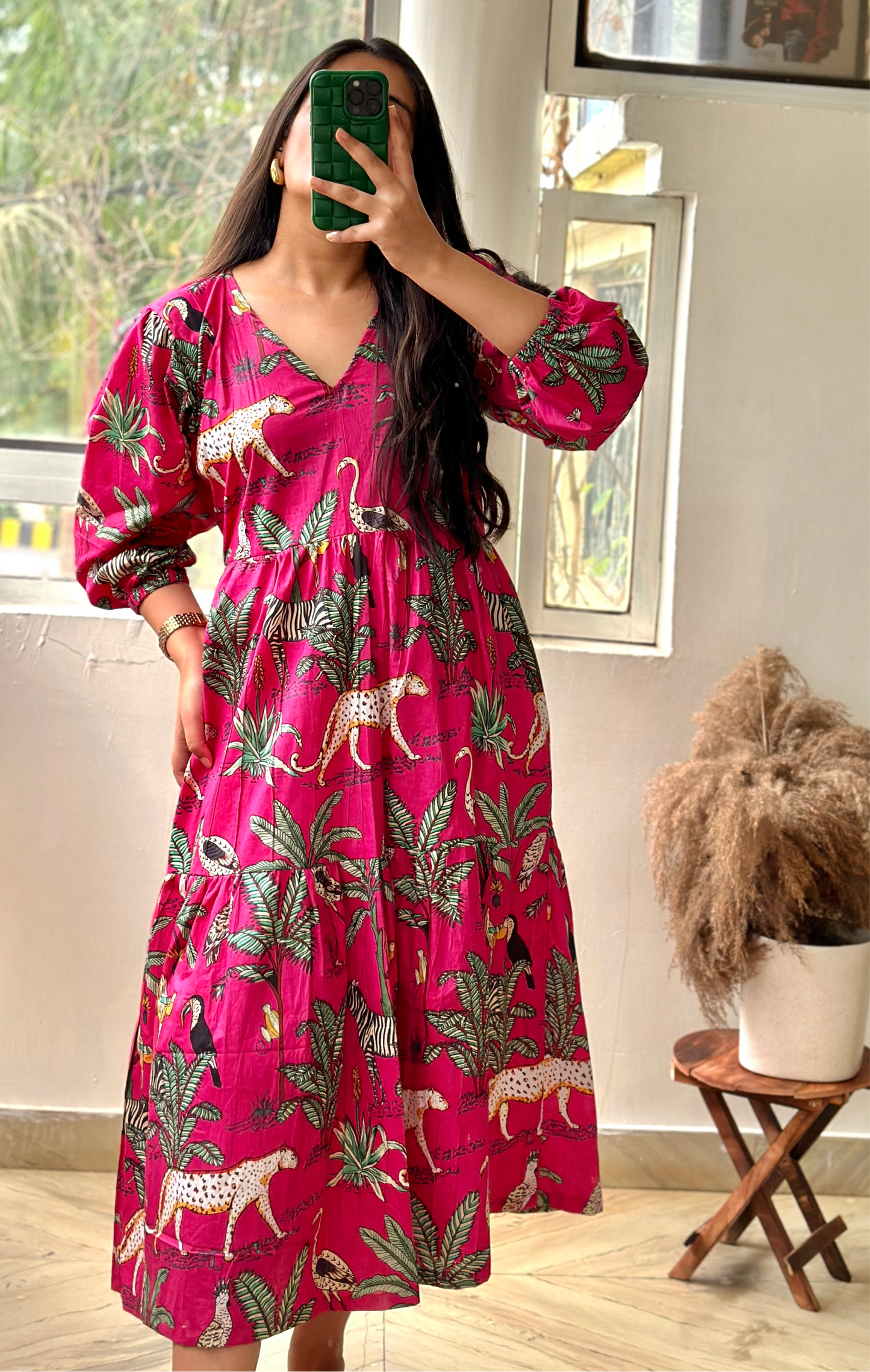 PINK JUNGLE DRESS