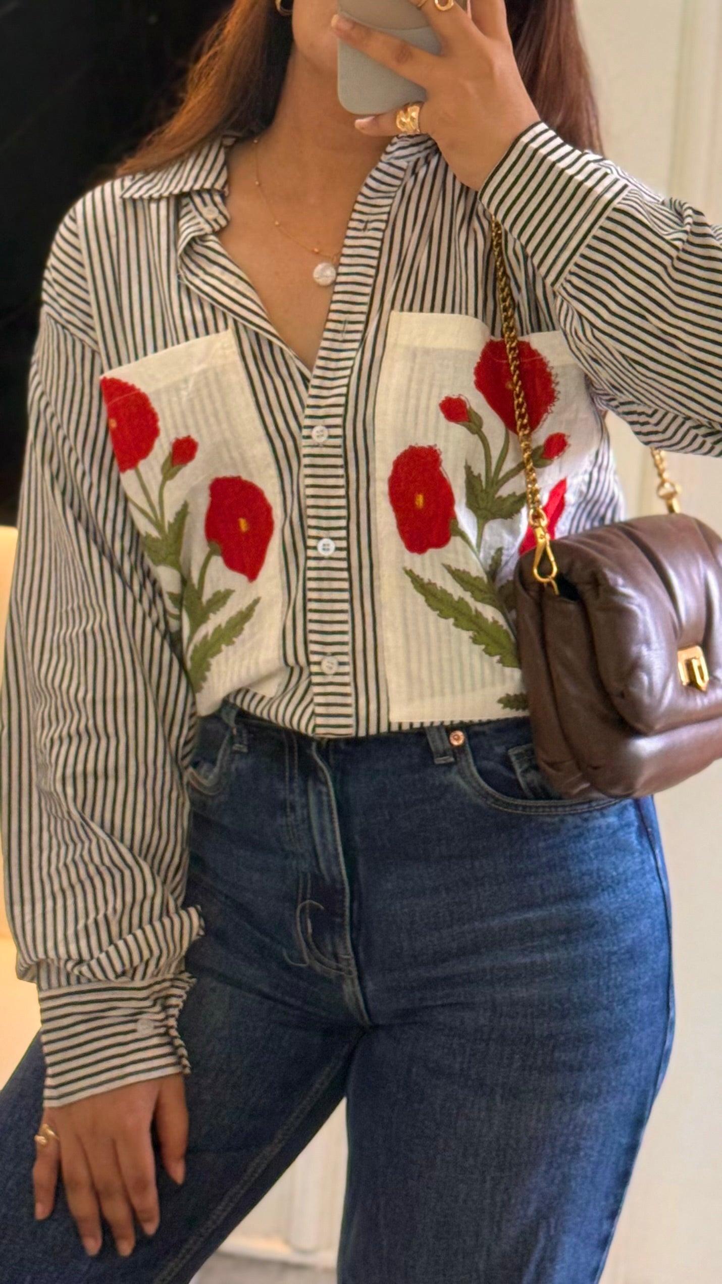 Black & red poppy luxury pret