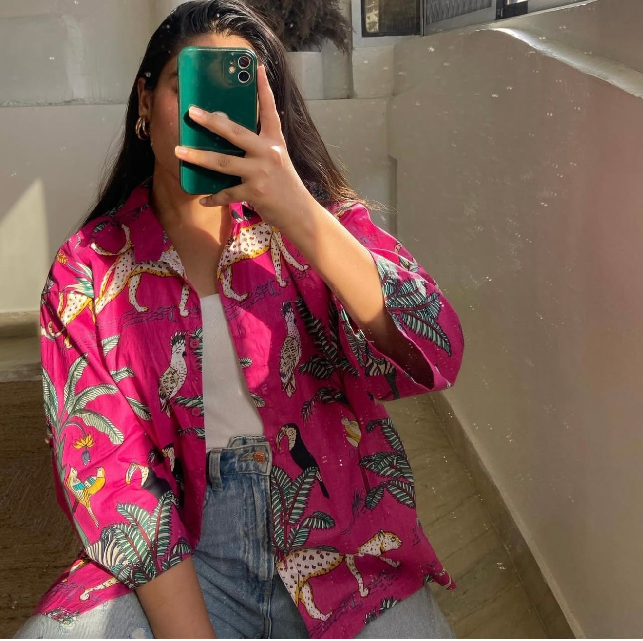 PINK JUNGLE SHIRT