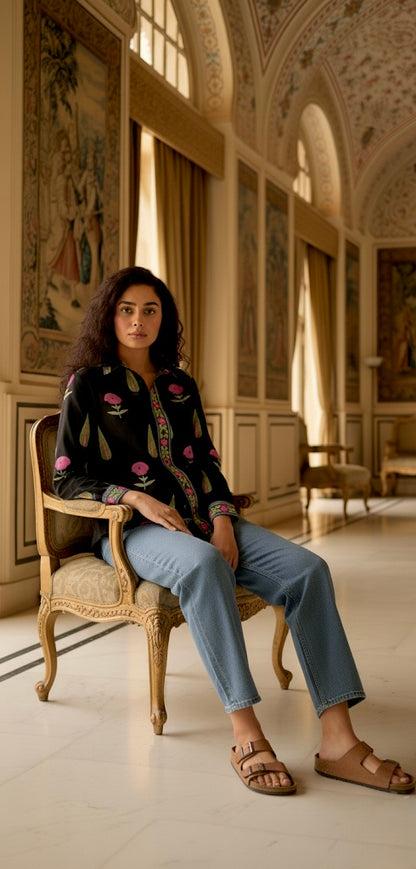 Lux limited edition black mughal shirt