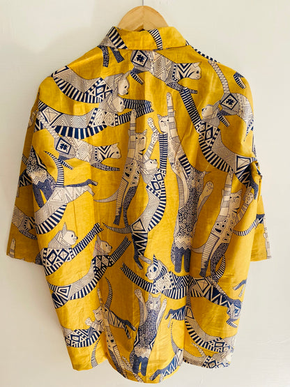 YELLOW CAT SHIRT
