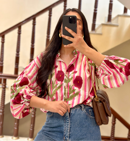 PINK POPPY SHIRT