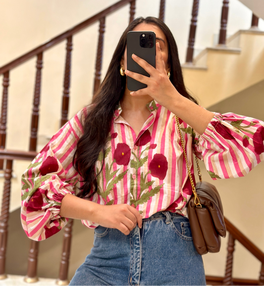 PINK POPPY SHIRT