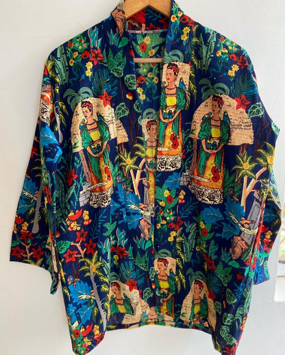 Blue Frida kimono