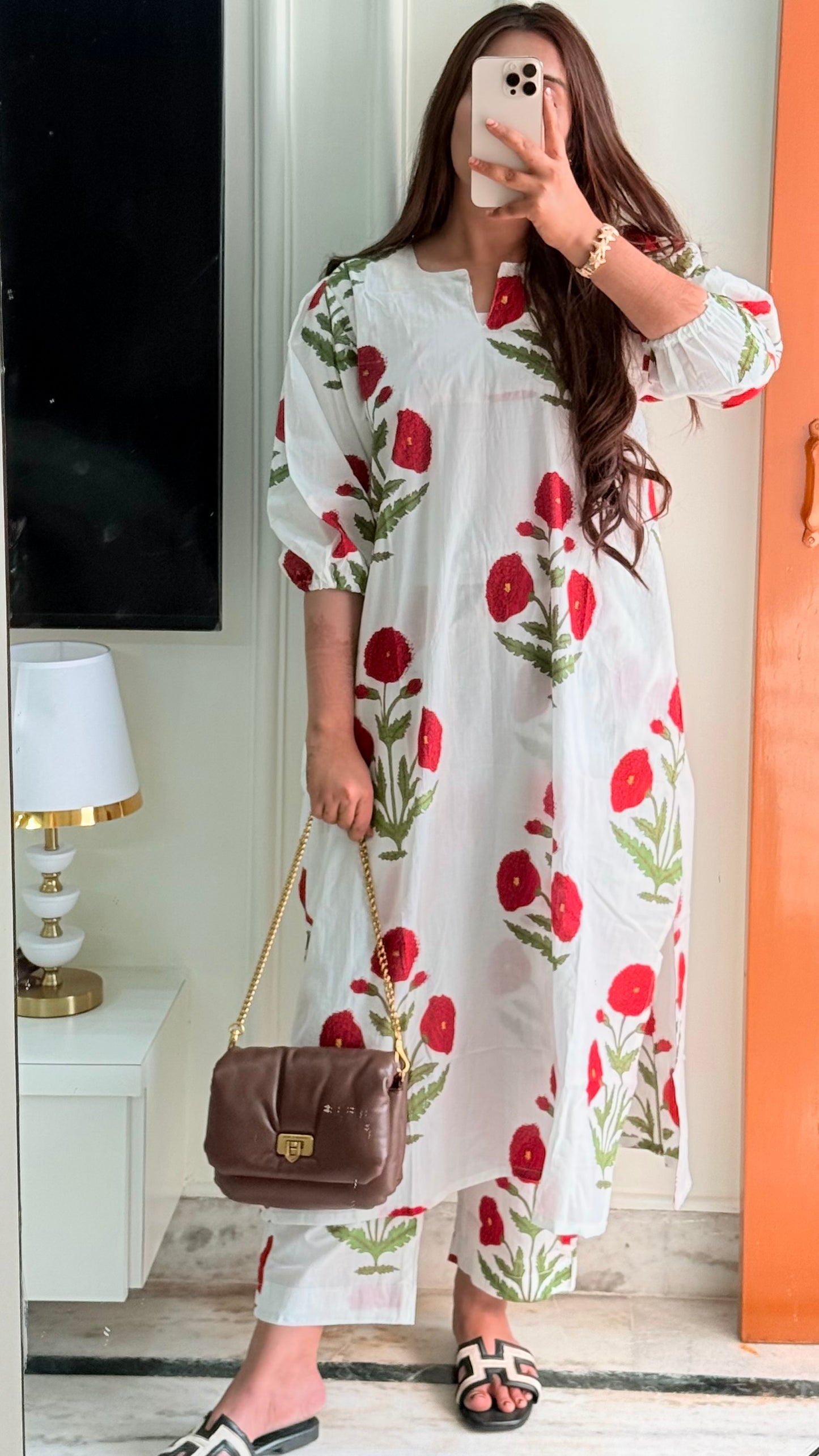 Red mughal cordset