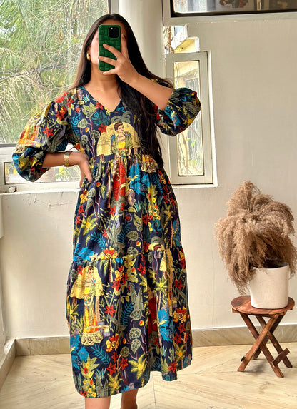 BLUE FRIDA DRESS