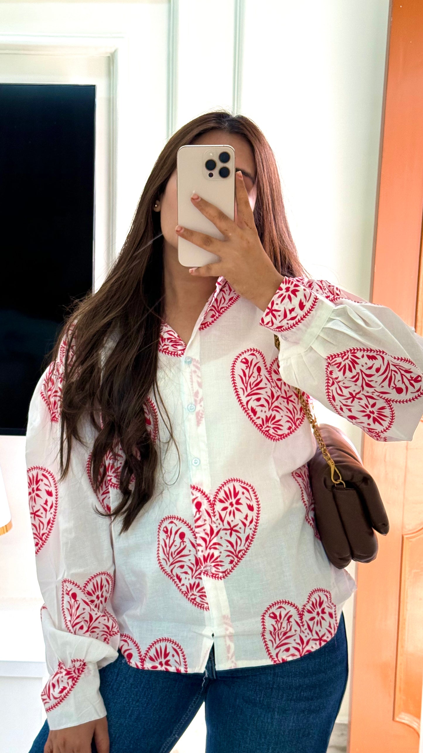 Amour collar shirt