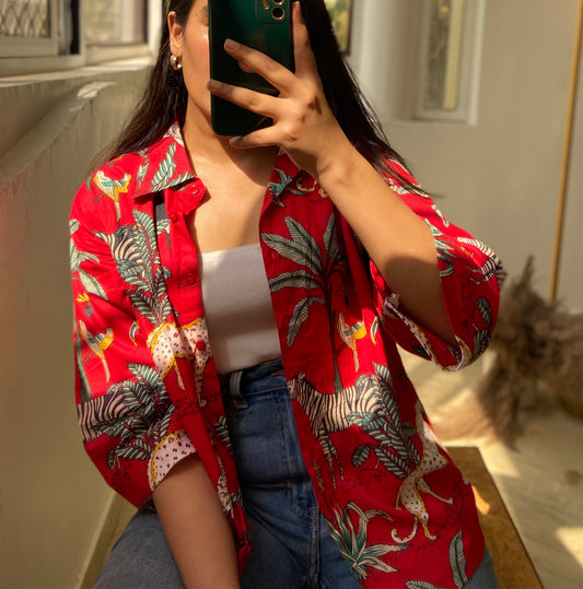 RED JUNGLE SHIRT