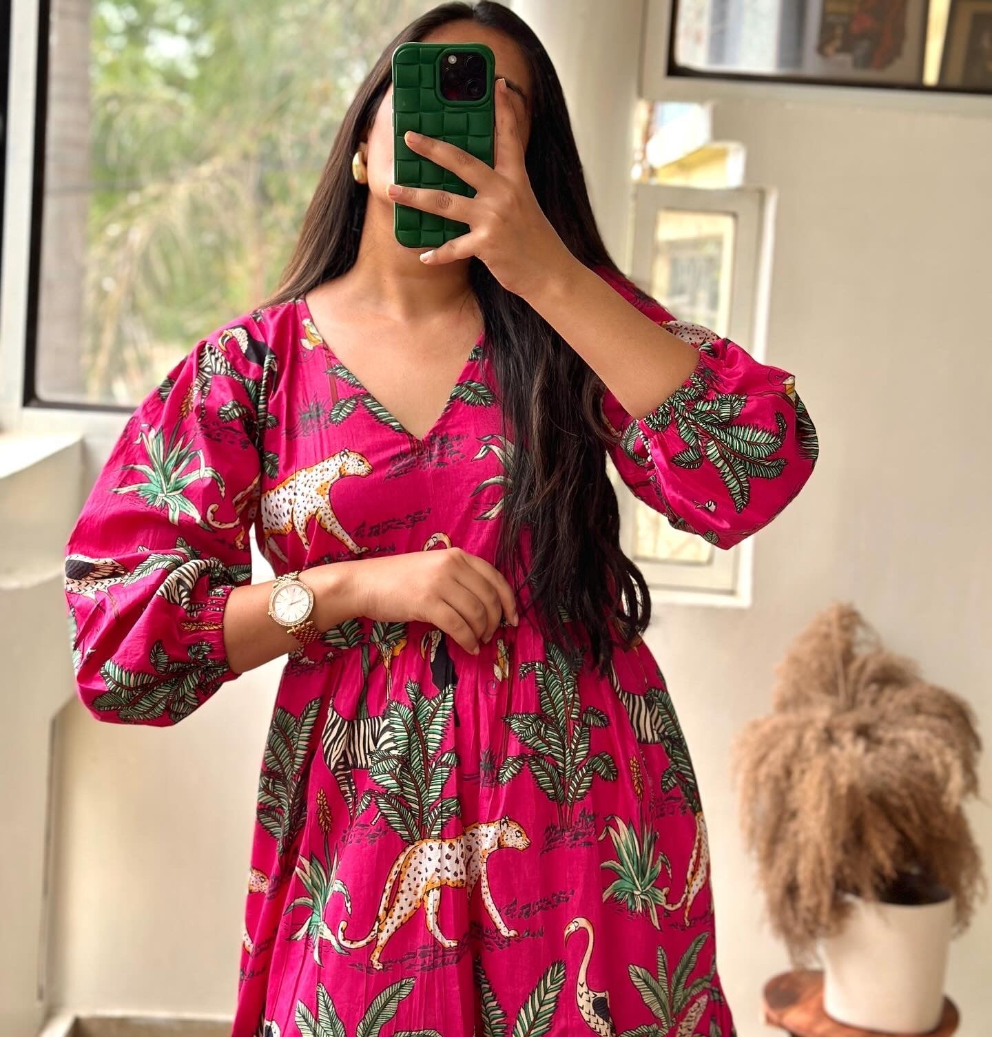 PINK JUNGLE DRESS