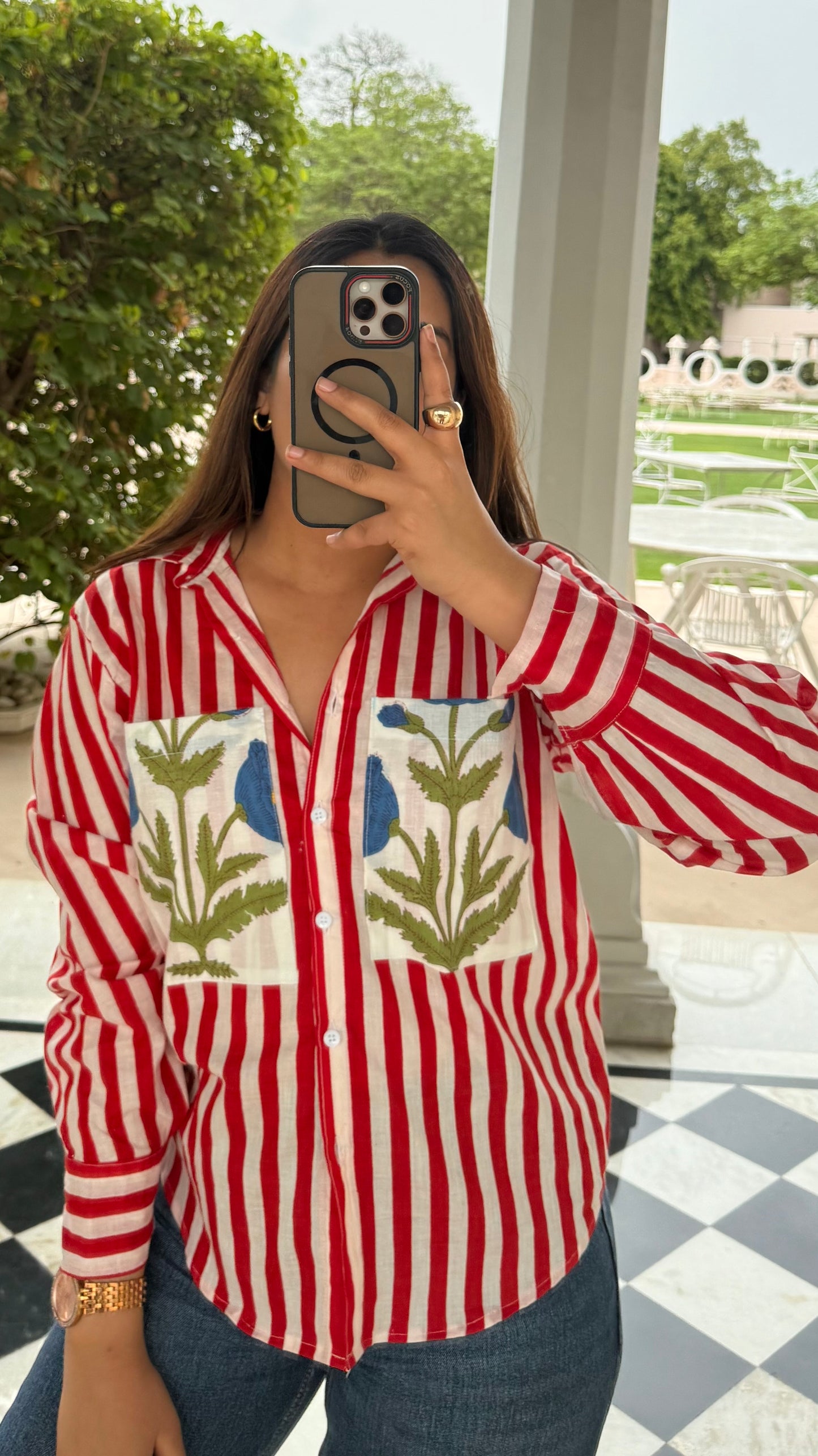Red & blue Poppy Luxury Pret