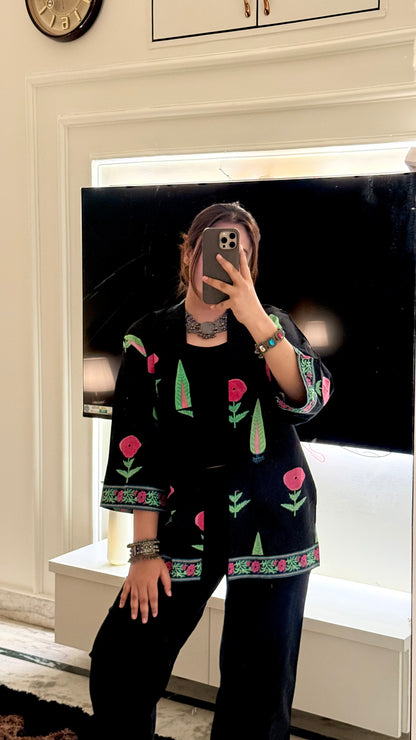 Lux edit black Mughal shrug