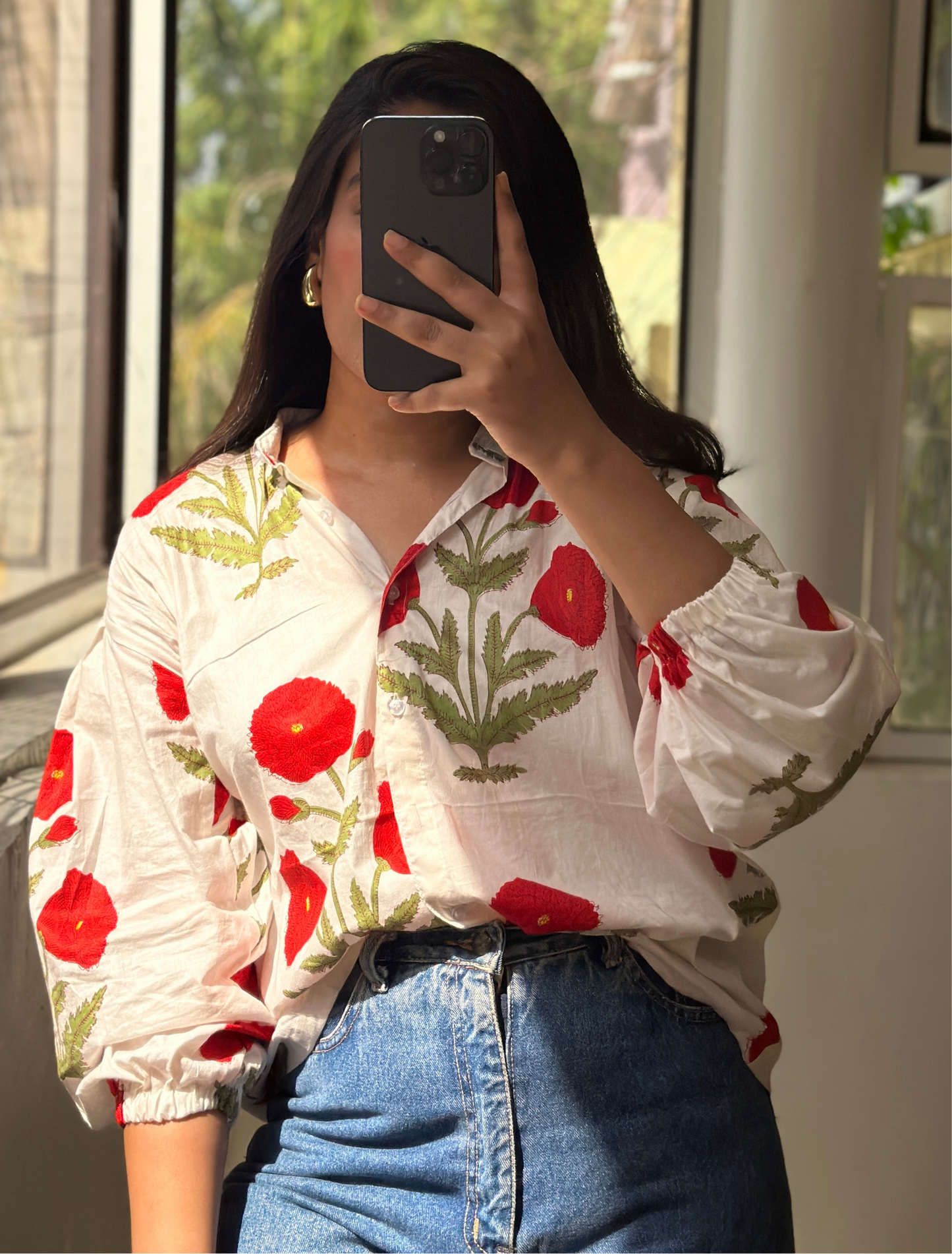 RED POPPY SHIRT