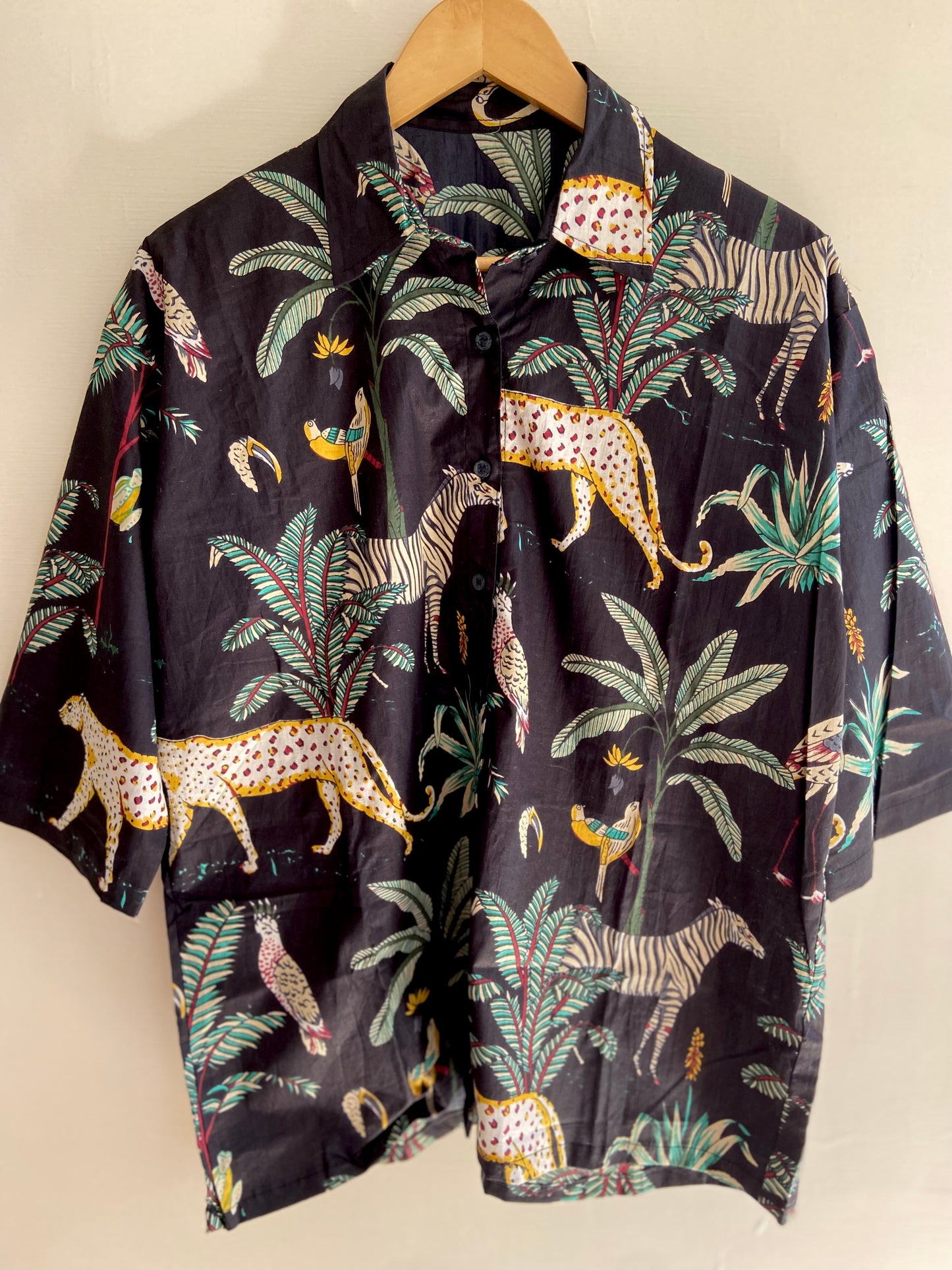 BLACK  JUNGLE SHIRT