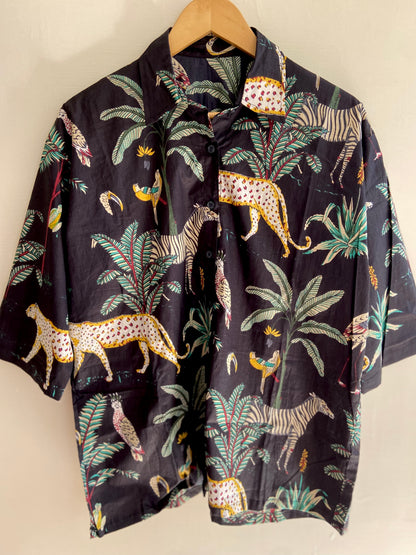 BLACK  JUNGLE SHIRT