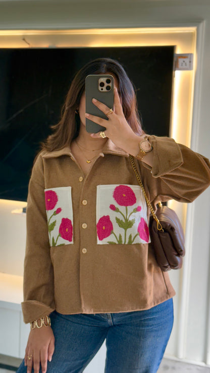 Lux edit tan mughal shacket