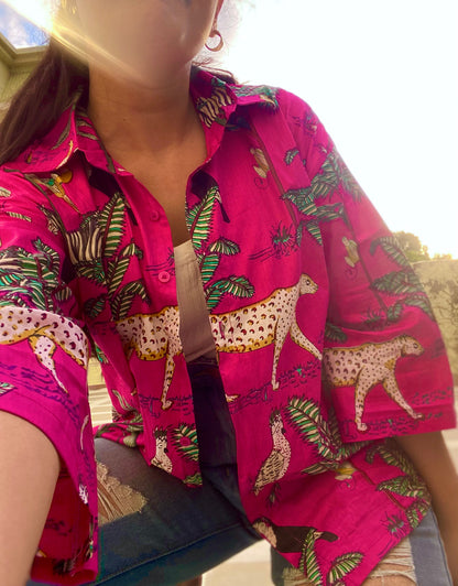 PINK JUNGLE SHIRT