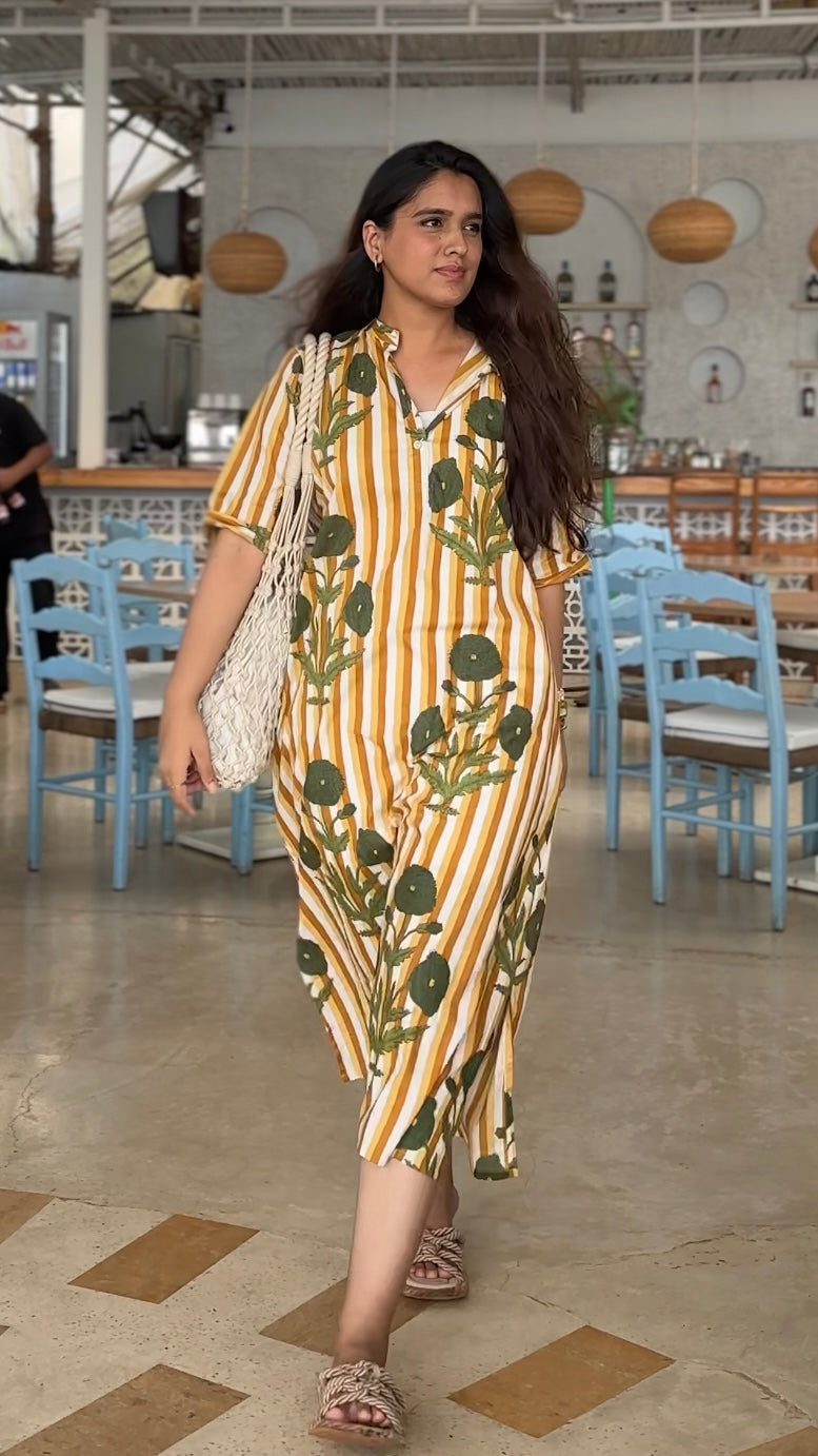 Sunset poppy dress