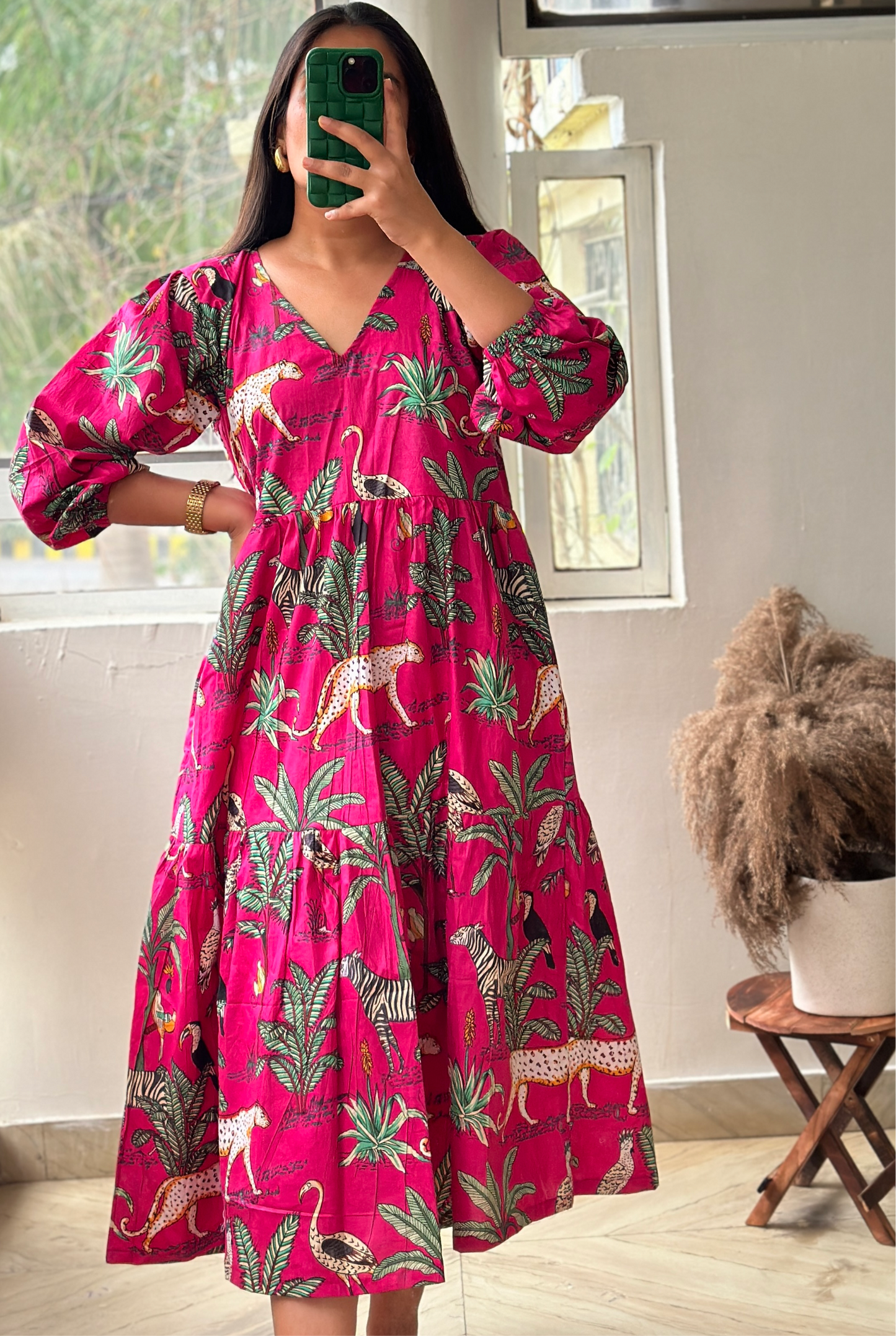 PINK JUNGLE DRESS
