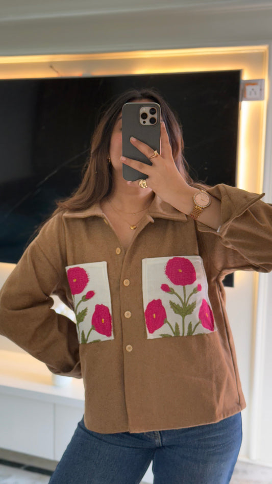 Lux edit tan mughal shacket