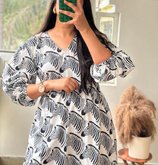 Zebra Print Dress