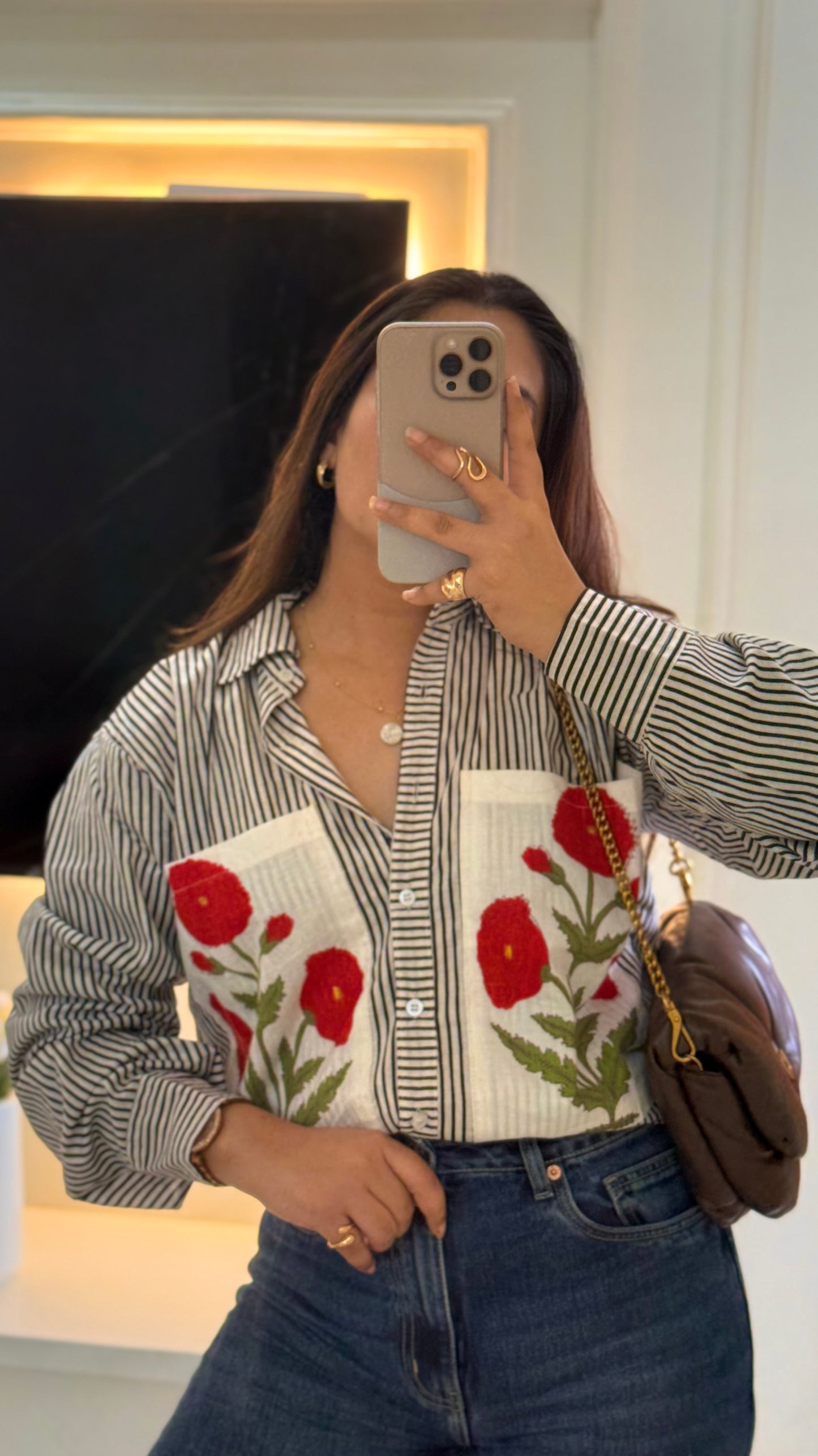 Black & red poppy luxury pret