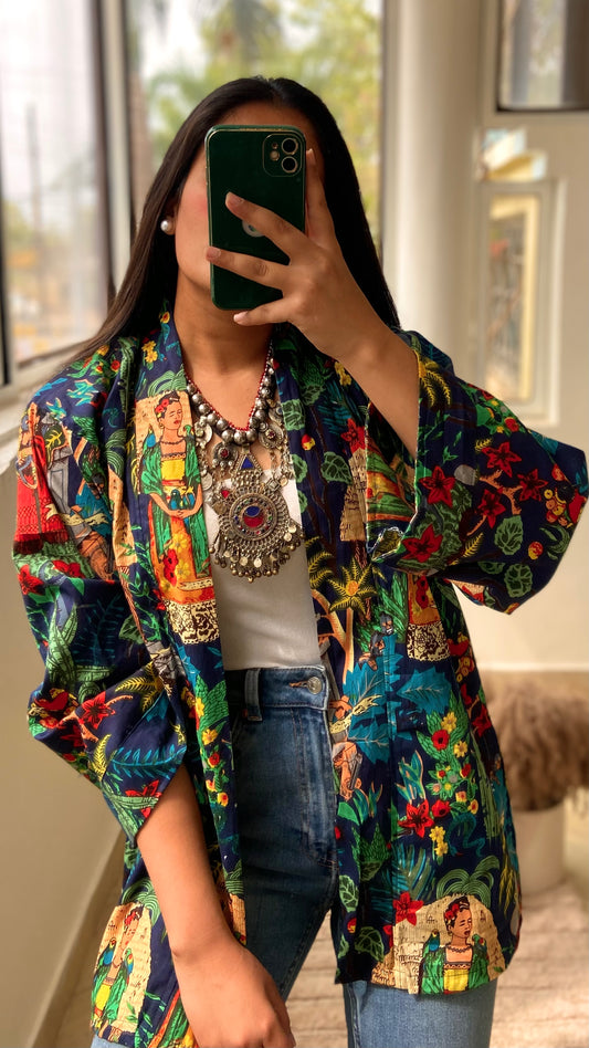 Blue Frida kimono