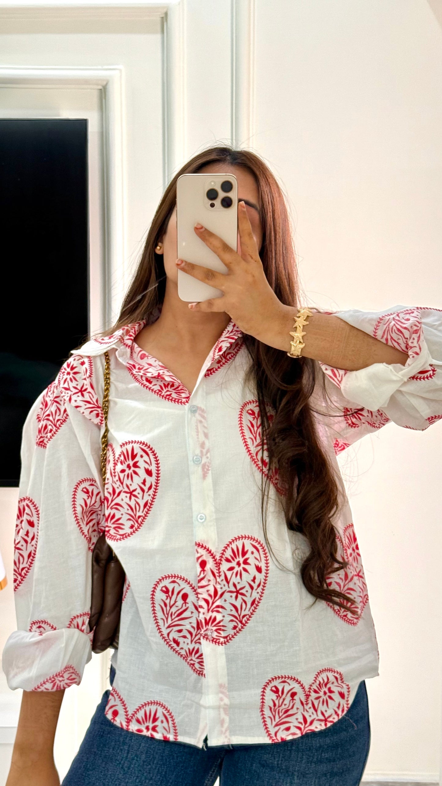 Amour collar shirt