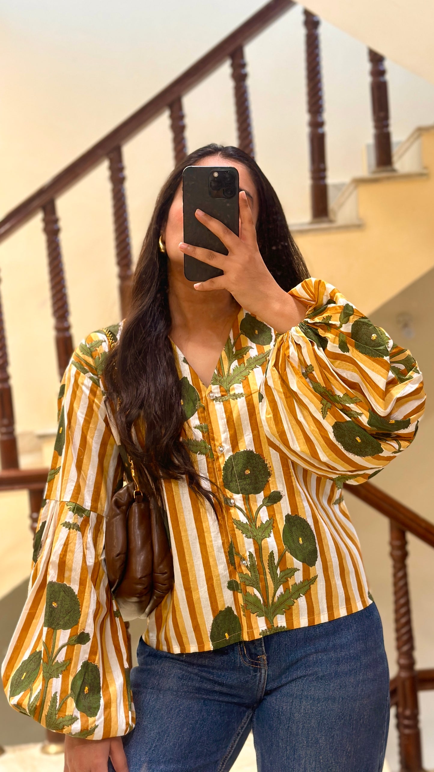 yellow poppy shirt