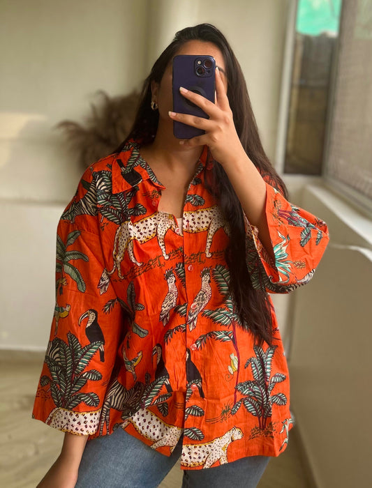 ORANGE JUNGLE SHIRT
