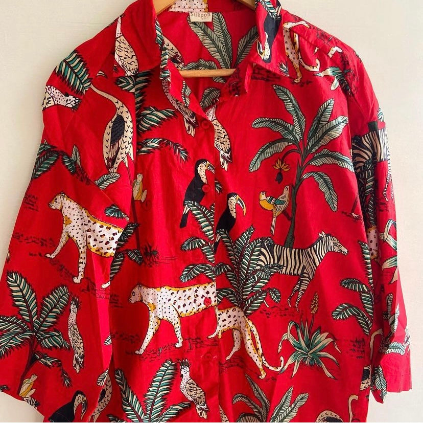 RED JUNGLE SHIRT