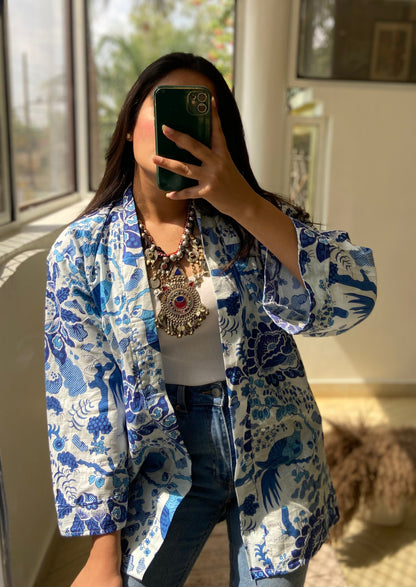 Blue Bird Kimono