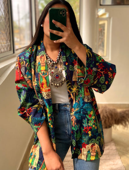Blue Frida kimono